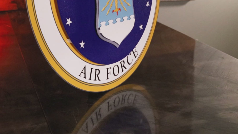 United States Air Force 3D Vintage Metal Wall Art