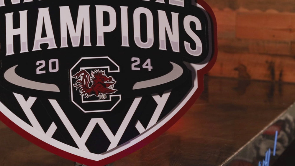 Close Out -- South Carolina Gamecocks 2024 National Champions 3D Metal Wall Art