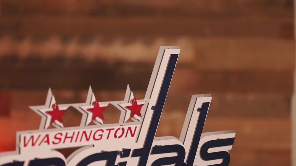 Washington Capitals 3D Vintage Metal Wall Art