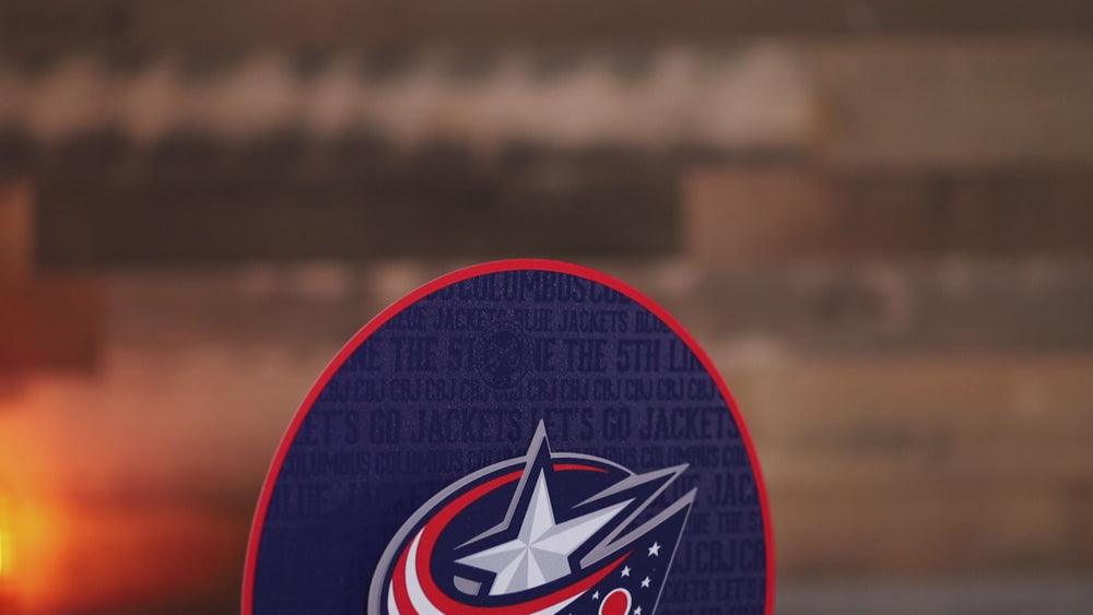 Columbus Blue Jackets CRAFT SERIES 3D Embossed Metal Wall Art