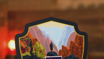 Black Canyon National Park Badge 3D Metal Wall Art
