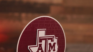 Texas A&M Aggies CRAFT SERIES 3D Embossed Metal Wall Art