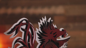 South Carolina Gamecocks 3D Vintage Metal Wall Art