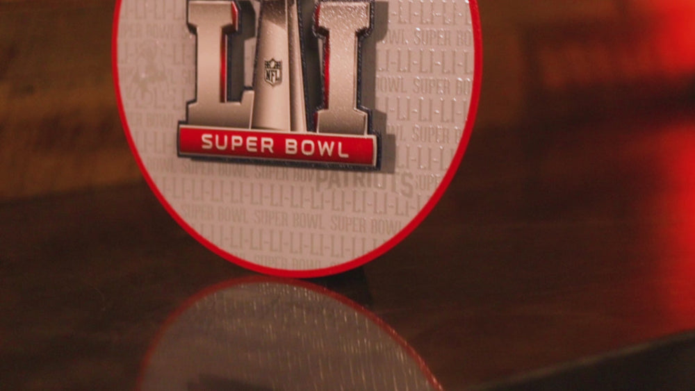 New England Patriots Super Bowl LI CRAFT SERIES 3D Embossed Metal Wall Art