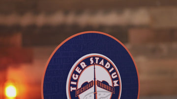 Detroit Tigers CRAFT SERIES Tiger Stadium 3D Embossed Metal Wall Art
