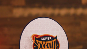 New England Patriots Super Bowl XXXVIII CRAFT SERIES 3D Embossed Metal Wall Art