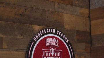 Varsity Collection - Indiana Hoosiers "UNDEFEATED" 2025 National Champions Single Layer Metal Wall Art