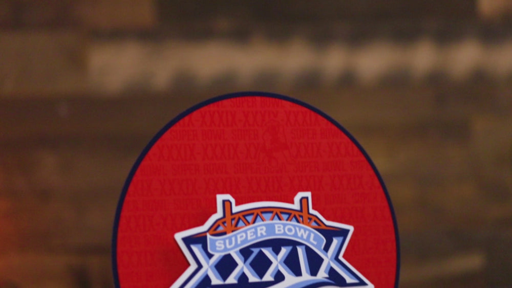 New England Patriots Super Bowl XXXIX CRAFT SERIES 3D Embossed Metal Wall Art