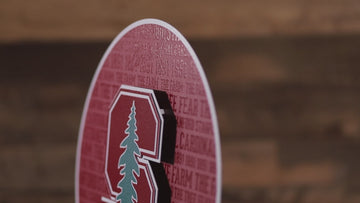 Stanford Cardinal CRAFT SERIES 3D Embossed Metal Wall Art