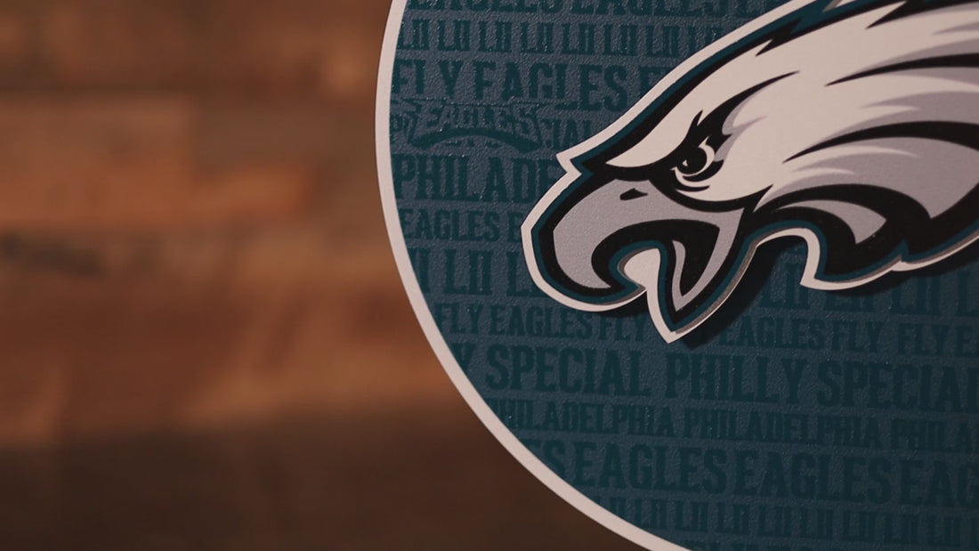 Philadelphia Eagles Metal Wall Art Hex Head Art