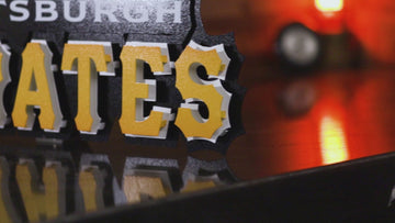 Pittsburgh Pirates Script Logo 3D Metal Wall Art
