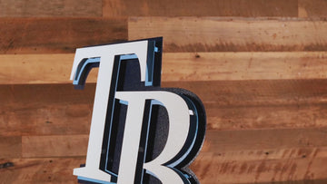 Tampa Bay Rays TB Logo 3D Metal Wall Art