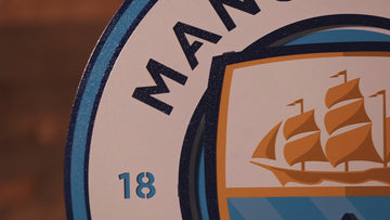 Manchester "MAN CITY" 3D Vintage Metal Wall Art