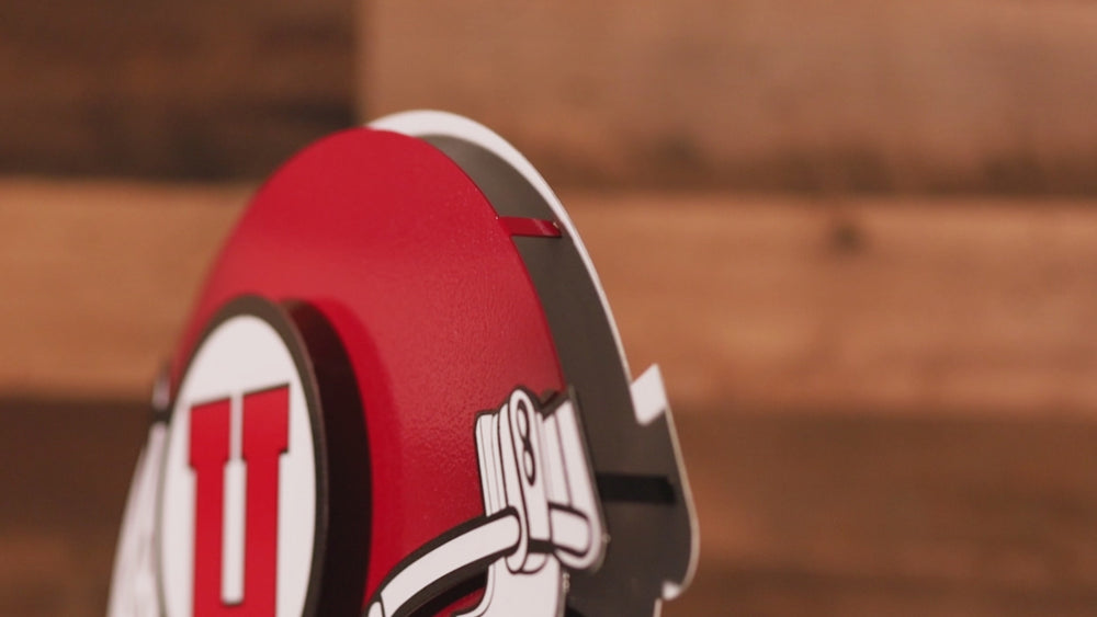 Utah Utes BLITZ COLLECTION - 8 LAYER 3D Metal Wall Art