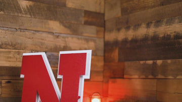 Nebraska Huskers "N" 3D Vintage Metal Wall Art
