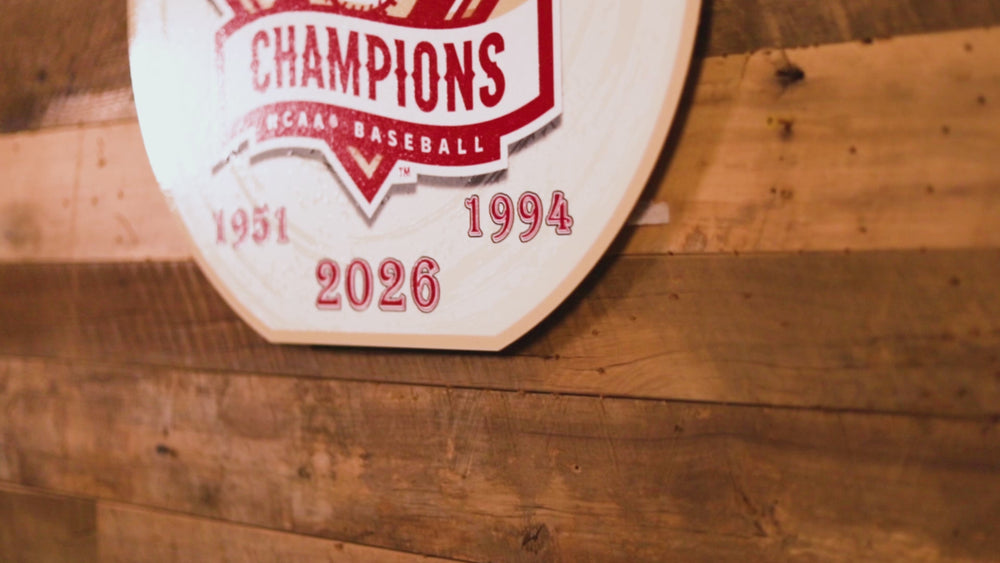 VARSITY Collection- SINGLE Layer Oklahoma Sooners 2026 Baseball World Series Champions