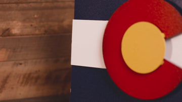 Colorado State Flag 3D Premium Grade Aluminum Wall Art