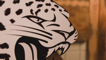 MONOCHROME - Jacksonville Jaguars 3D Vintage Metal Wall Art