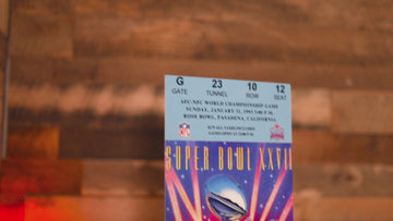 Dallas Cowboys Personalized Super Bowl XXVII Ticket Stub Single Layer Metal Wall Art