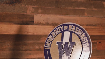 Washington Huskies Crest 3D Metal Wall Art