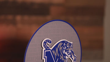 Memphis Tigers CRAFT SERIES 3D Embossed Metal Wall Art