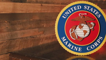 United States Marine Corps Seal 3D Vintage Metal Wall Art