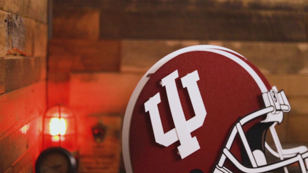 Indiana Hoosiers BLITZ COLLECTION - 8 LAYER 3D Metal Wall Art