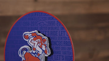 Denver Broncos CRAFT SERIES 3D Embossed Metal Wall Art