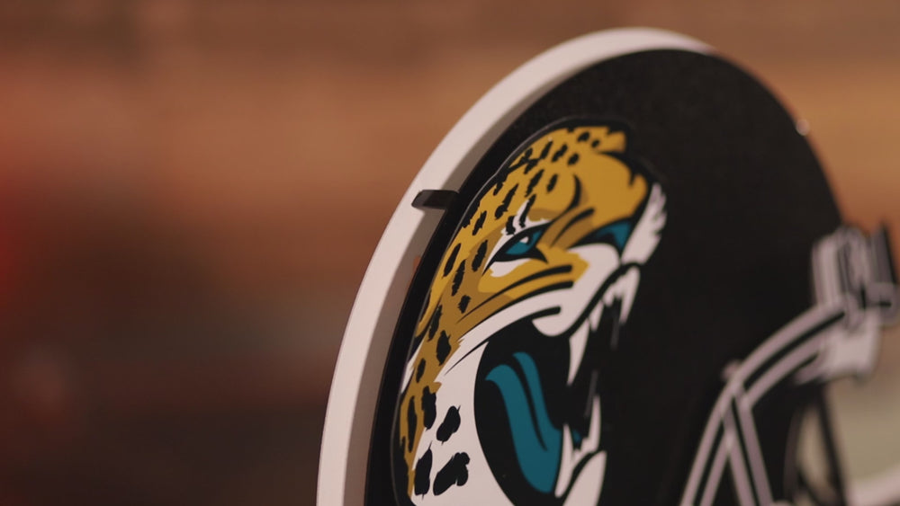 Jacksonville Jaguars BLITZ Collection - 8 Layer Helmet 3D Vintage Metal Wall Art