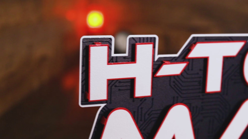 Houston Texans - Hex Head EXCLUSIVE "H-TOWN MADE" Wordmark 3D Metal Wall Art