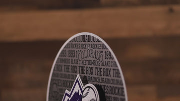 Colorado Rockies CRAFT SERIES 3D Embossed Metal Wall Art