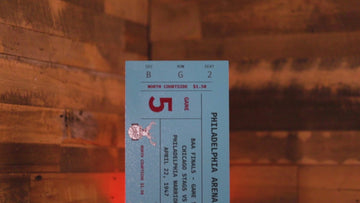 Philadelphia Warriors 1947 NBA Finals Ticket Stub Single Layer Metal Wall Art