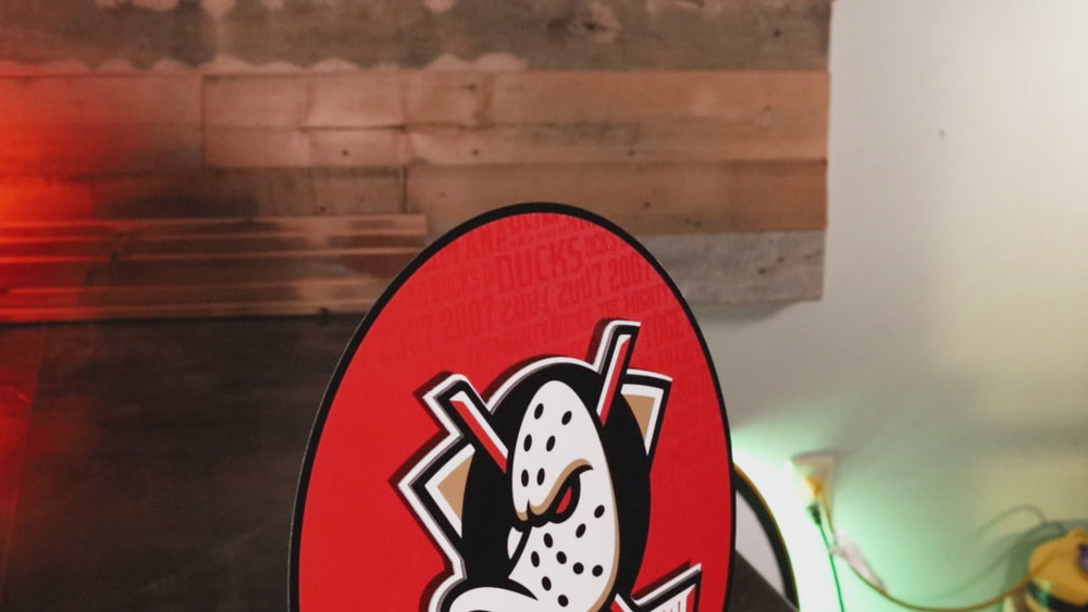 Anaheim Ducks CRAFT SERIES 3D Embossed Metal Wall Art