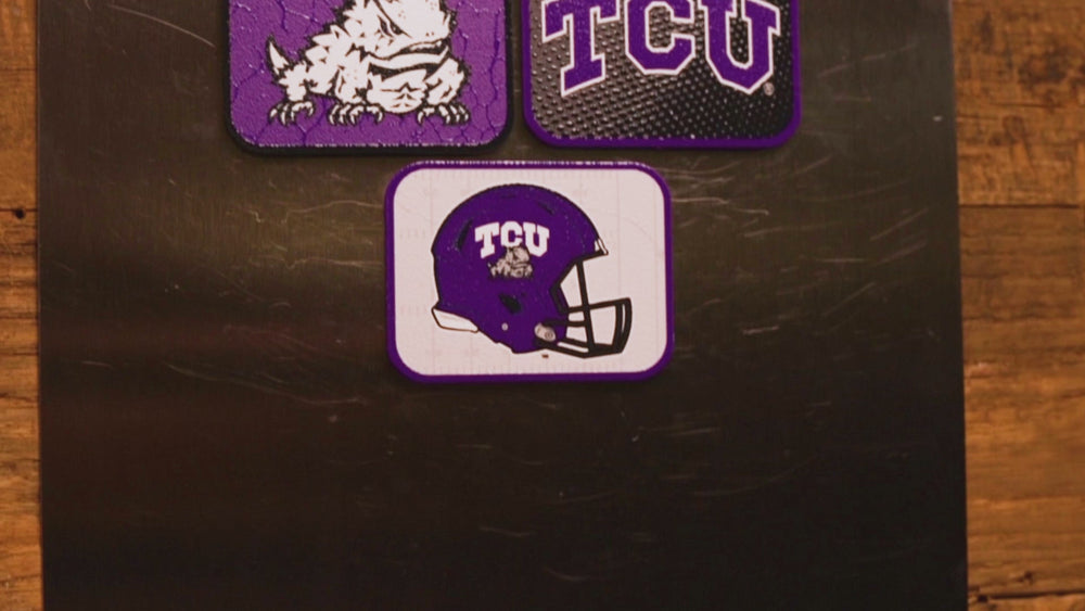 TCU Texas Christian - SET of 3 Magnets