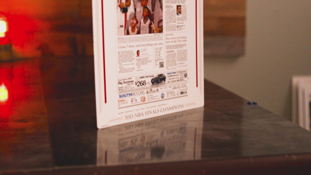 Miami Herald Heat 2013 NBA FINALS Front Page - JUNE 21, 2013