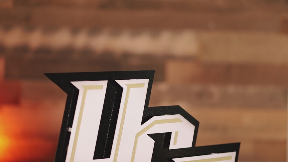 Central Florida  Knights "UCF" 3D Metal Wall Art