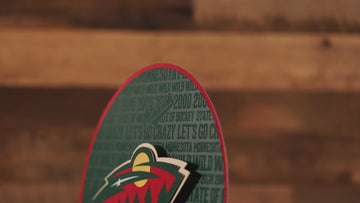 Minnesota Wild CRAFT SERIES 3D Embossed Metal Wall Art