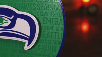 Seattle Seahawks CRAFT SERIES 3D Embossed Metal Wall Art