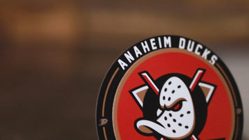 Anaheim Ducks "Double Play" On the Shelf or on the Wall Art
