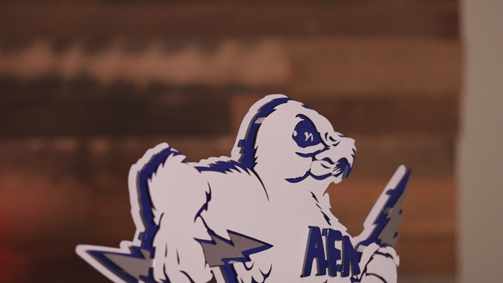 Air Force Academy Vintage Falcon Mascot Metal Wall Art