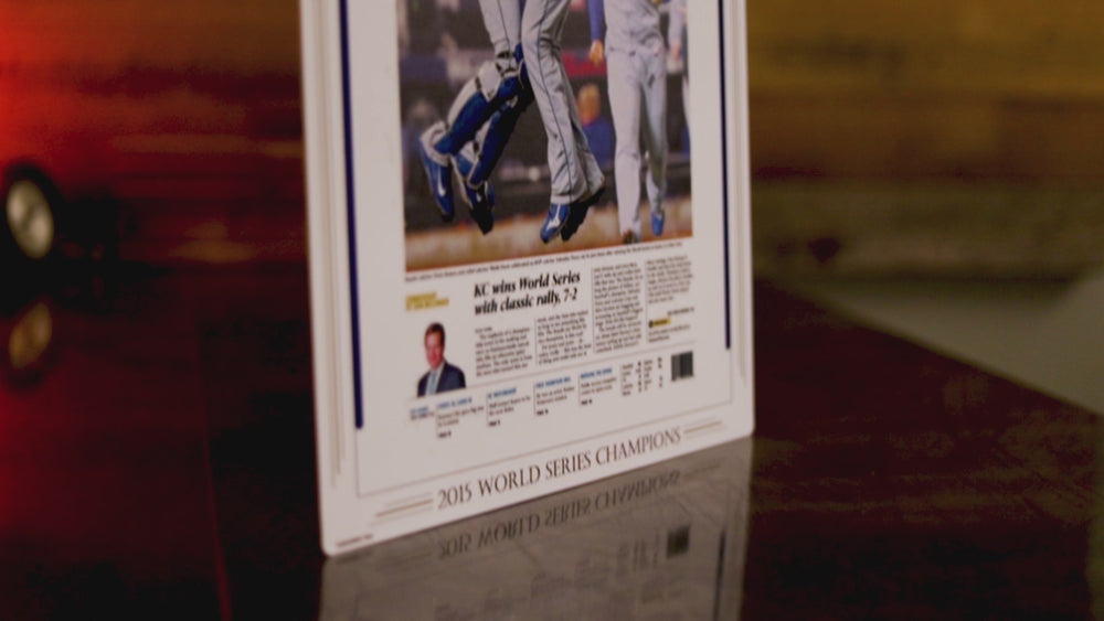 Kansas City Star Royals 2015 WORLD SERIES Front Page - NOV 2, 2015