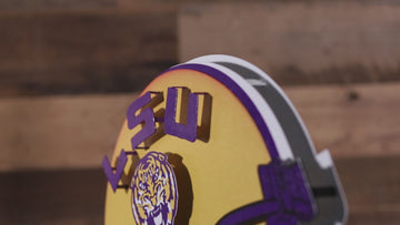 LSU Tigers BLITZ COLLECTION - 8 LAYER 3D Metal Wall Art