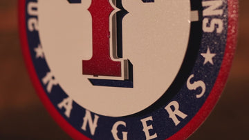 Texas Rangers 2023 World Series GIFT COLLECTION 3D Metal Wall Art