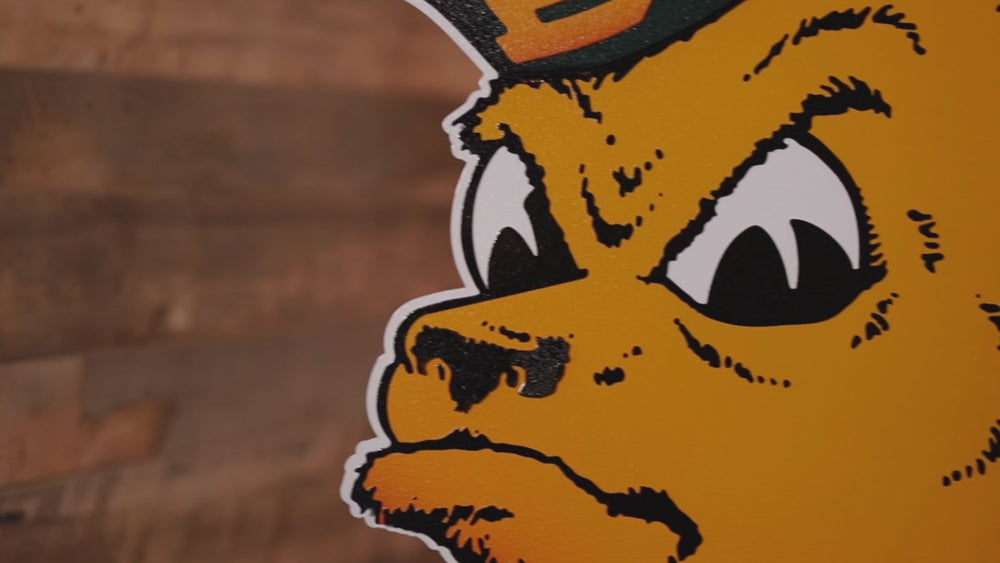 Baylor Bears VAULT Bear 3D Vintage Metal Wall Art