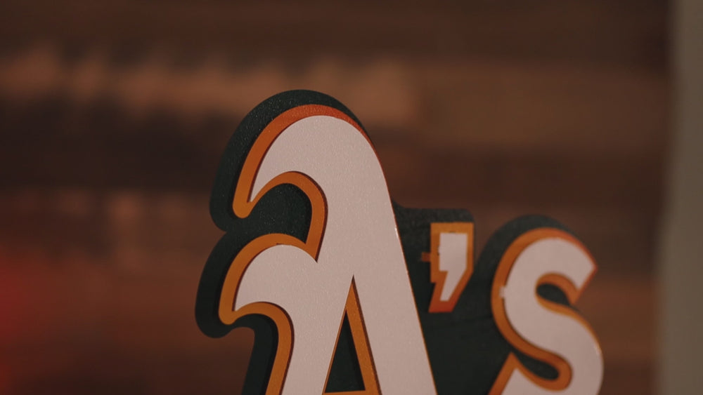 Oakland Athletics "A's" 3D Vintage Metal Wall Art
