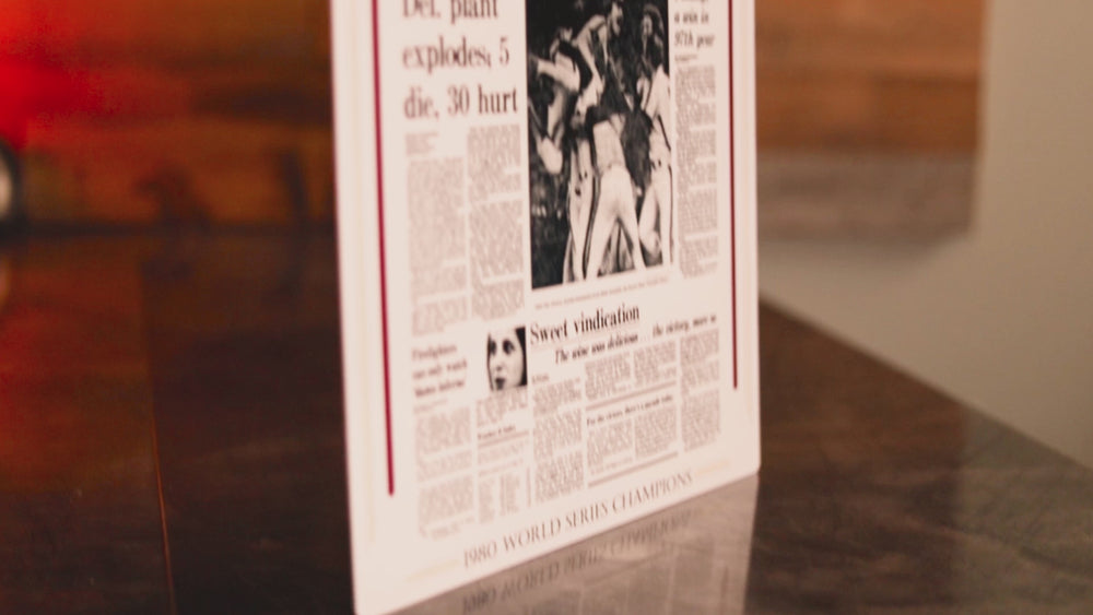 Philadelphia Inquirer Phillies 1980 WORLD SERIES Front Page - OCT 22, 1980