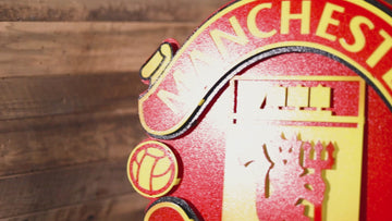 Manchester United FC 3D Vintage Metal Wall Art
