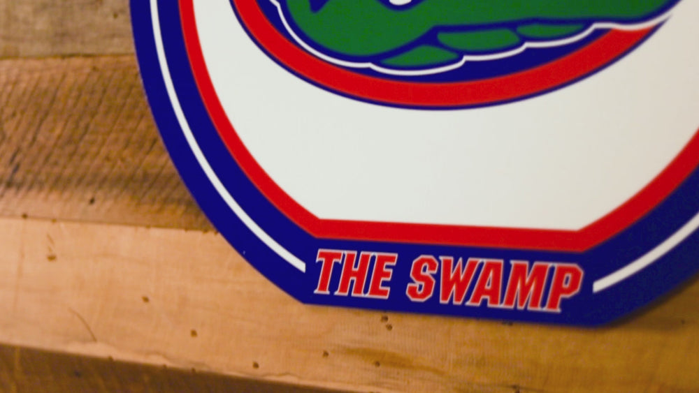 VARSITY Collection- SINGLE layer Florida Gators Metal Wall Art