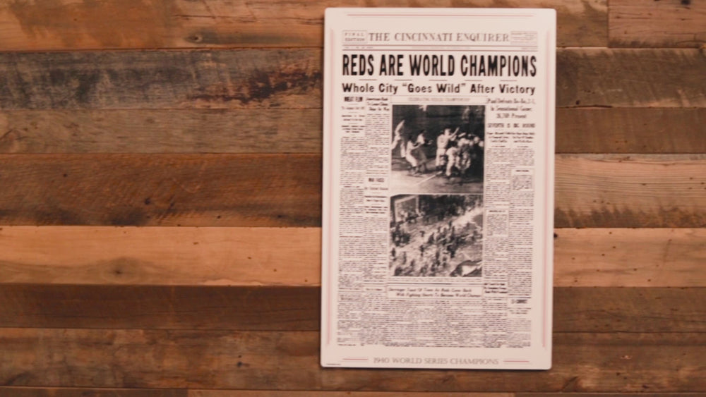 The Cincinnati Enquirer Reds 1940 WORLD SERIES Front Page - OCT 9, 1940