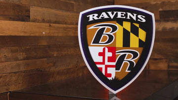 Baltimore Ravens "Shield" 3D Vintage Metal Wall Art